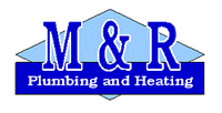 M & R plumbing & heating logo