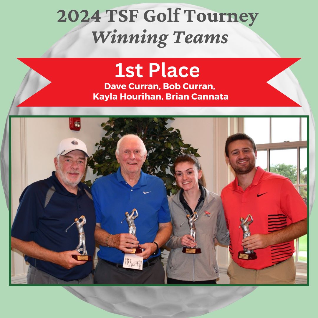 Photo of 1st place team members: Dave Curran, Bob Curran, Kayla Hourihan, and Brian Cannata