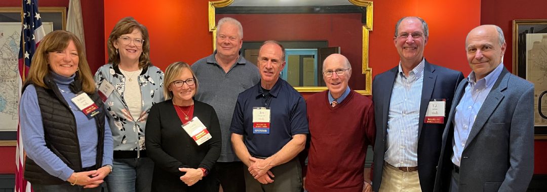 TSF Officers are shown at the recent Annual Meeting. Shown, left to right: Kathy Scanlon (Immediate Past President), Katie Fallon (Financial Secretary), Lucy Skeldon (Secretary), Frank McLean (Auditor), Jim Fitzgerald (Vice President), Jay Landers (Treasurer), T.J. White (President), and Jim Guarino (Financial Vice President).